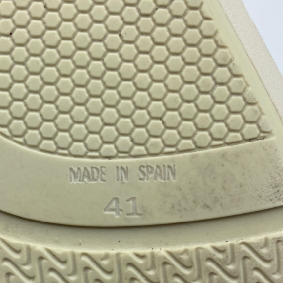 NWOB Manuel Barcelo Laval Napalin White Rafia Leather Sneakers Sz 41 = US 11 - Picture 8 of 9